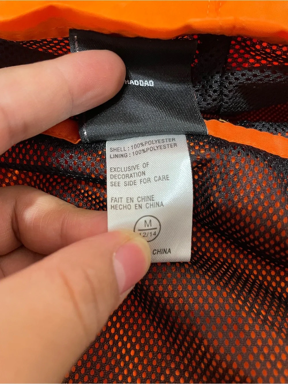 Harley-Davidson Jacket Orange Black Hooded Logo Flame Windbreaker Zip